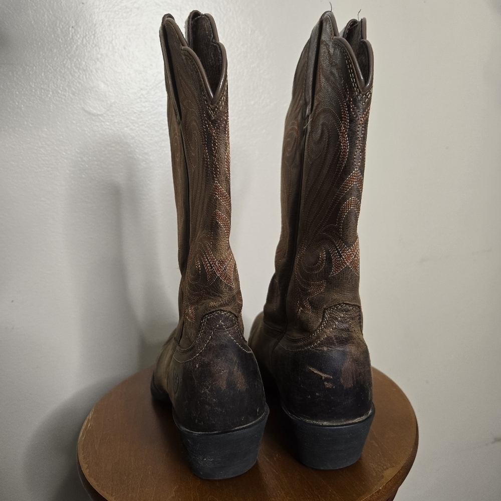 Ariat Round Up R Toe Western Boot - Picture 5 of 12